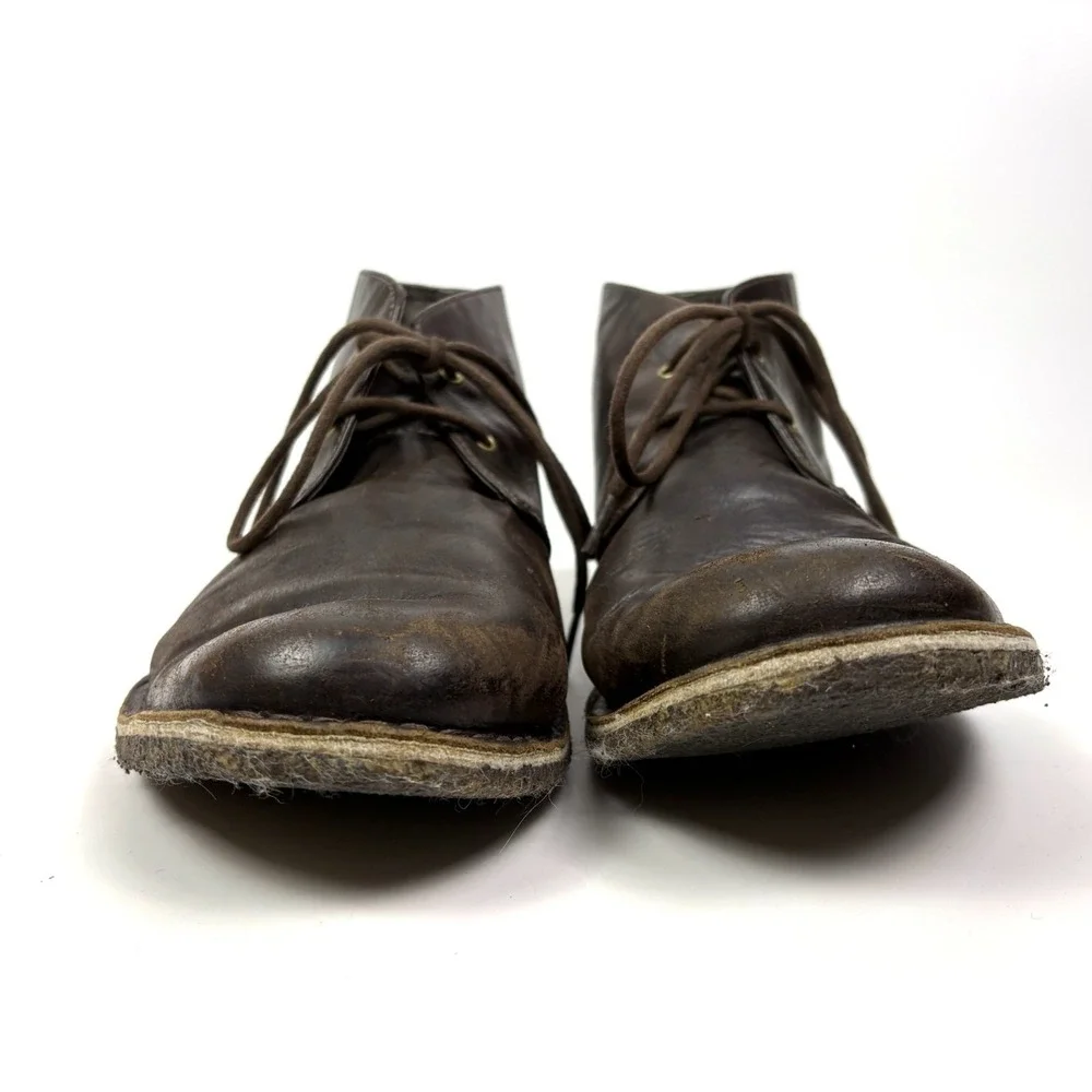 UGG Leighton‎ Chukka Boots Mens Sz 12 Chocolate Brown 3275 Sherpa Insoles